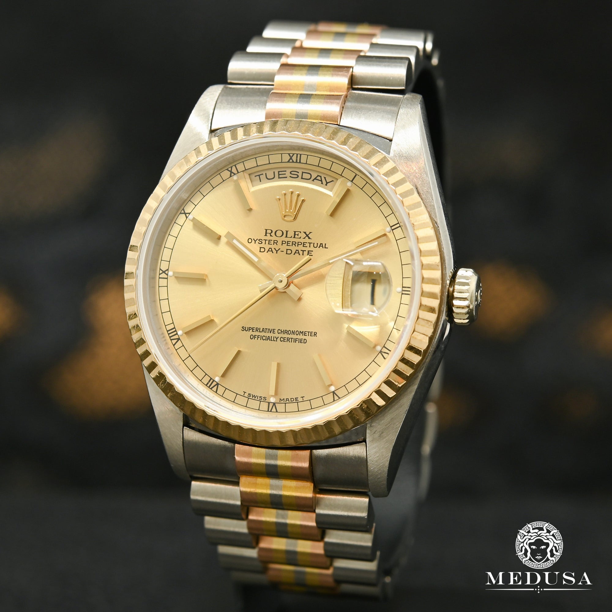 Montre Rolex | Montre Homme Rolex President Day-Date 36mm - Tridor Or 3 Tons