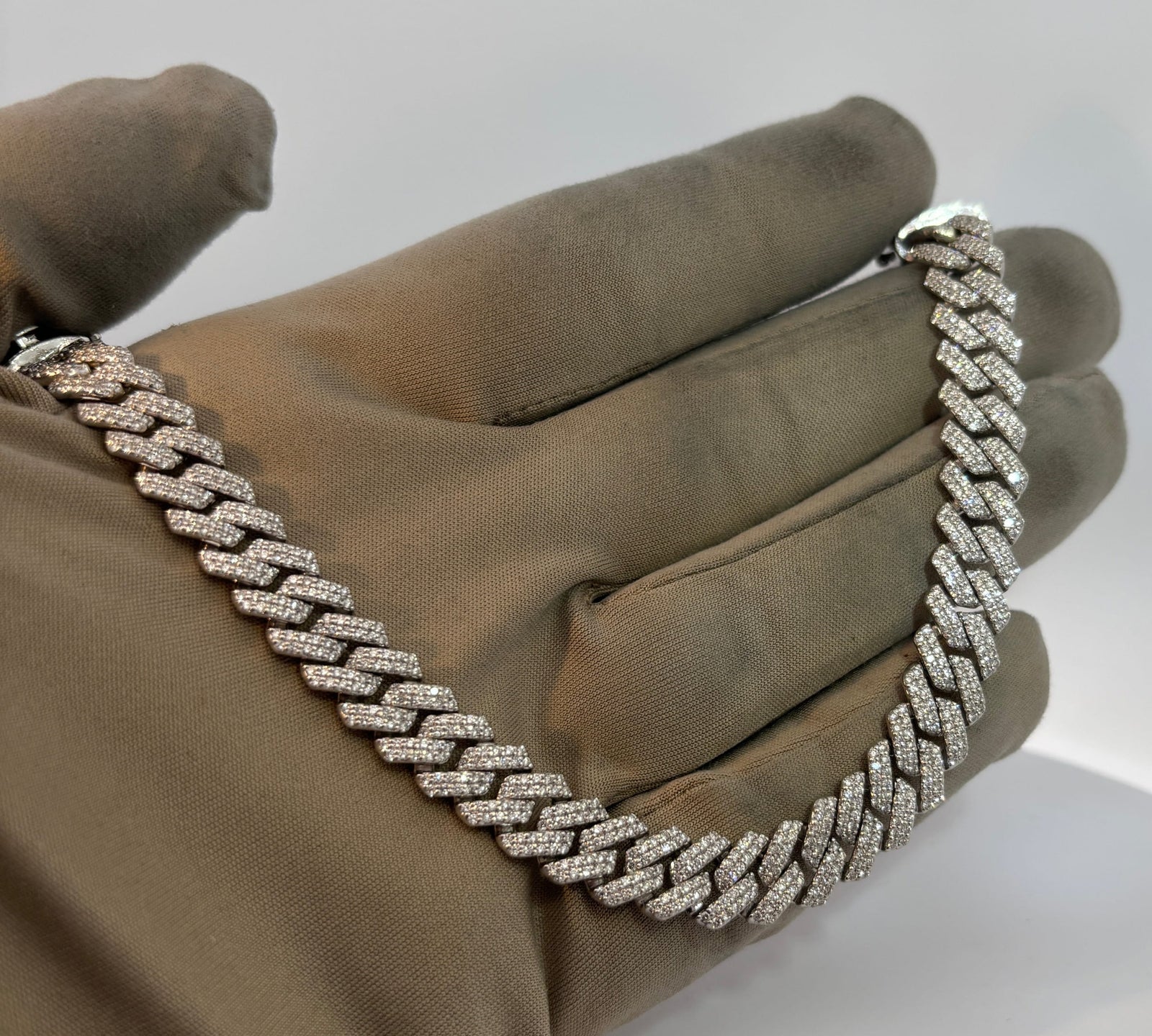 10mm Cuban diamond bracelet 