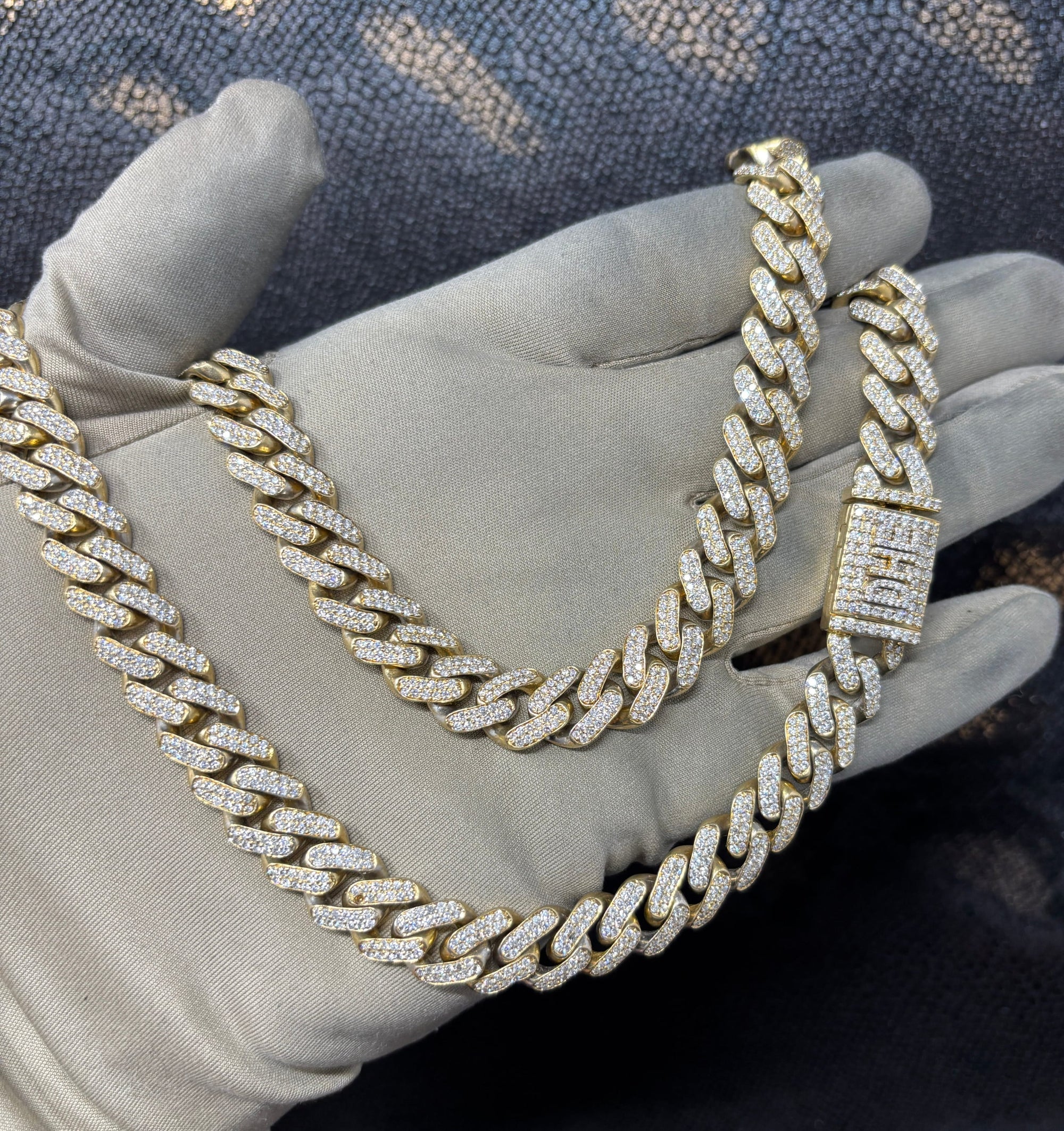 Bijoux Liquidation | Neuf 12mm cuban diamant