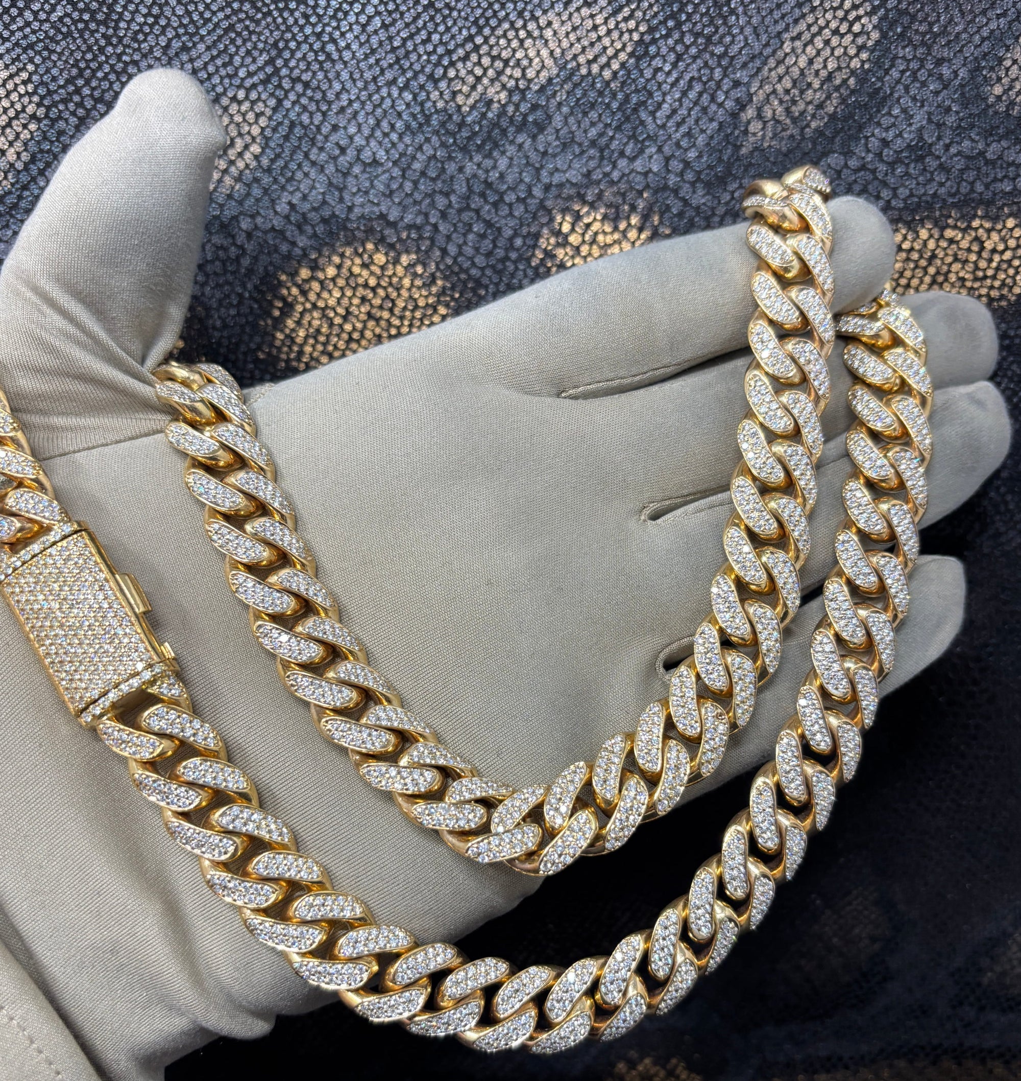 Bijoux Liquidation | Neuf 14mm cuban diamant