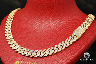 Diamante esmeralda cubano completo de 15 mm - 24'' / Diamantes / Oro amarillo