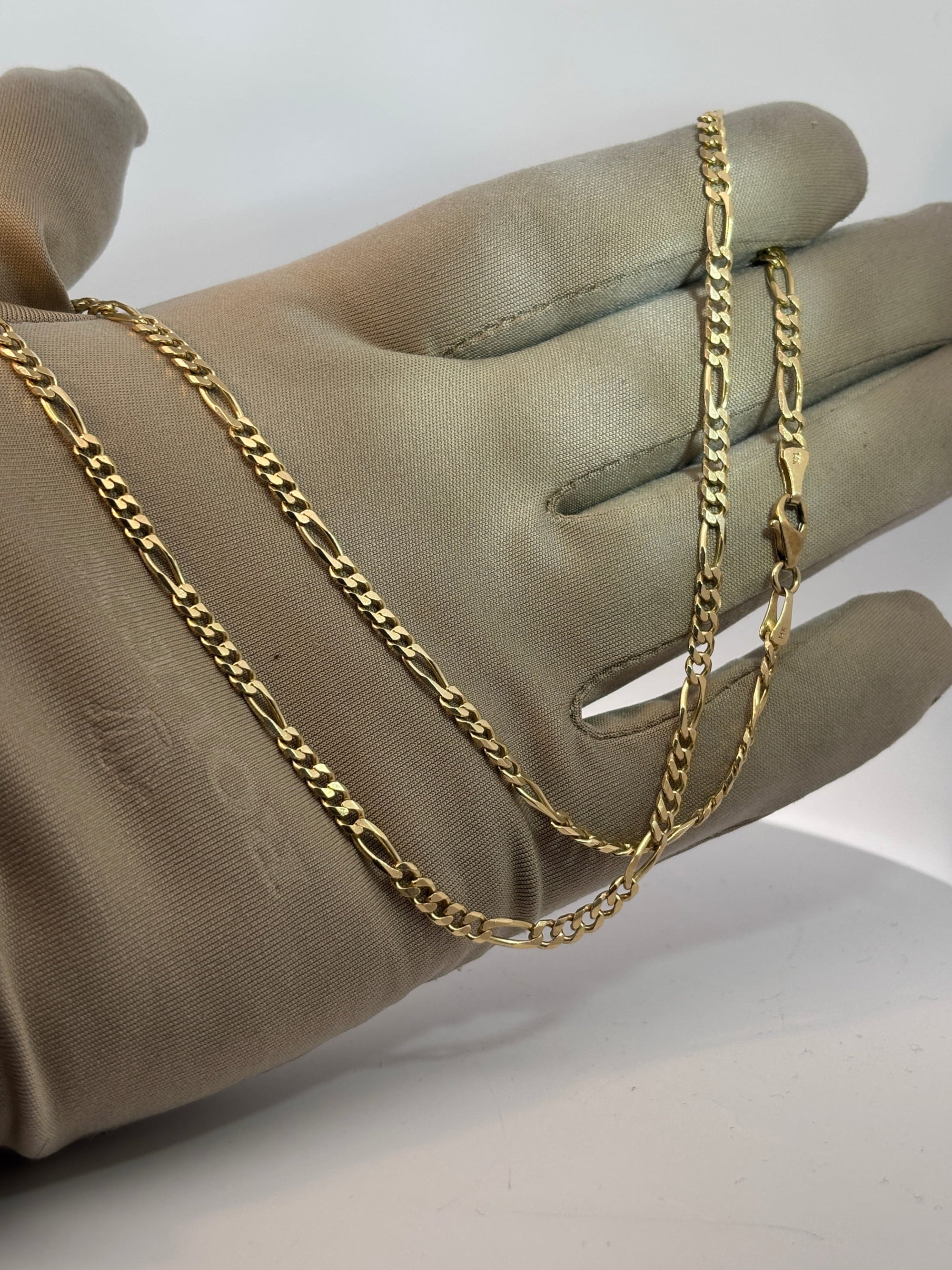 Bijoux Liquidation | Remise à Neuf 3.5mm Figaro solid 14k
