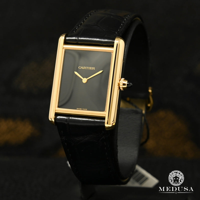 Cartier watch | Men&#39;s Watch 34mm Cartier Tank Louis Onyx Yellow Gold