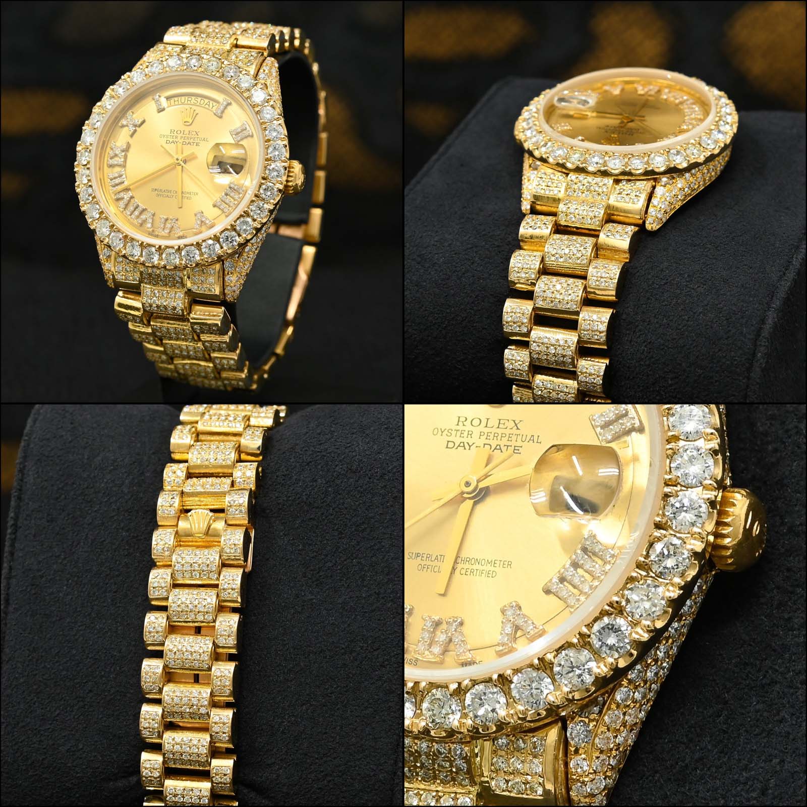 Montre Rolex Day-Date Full Iced Out
