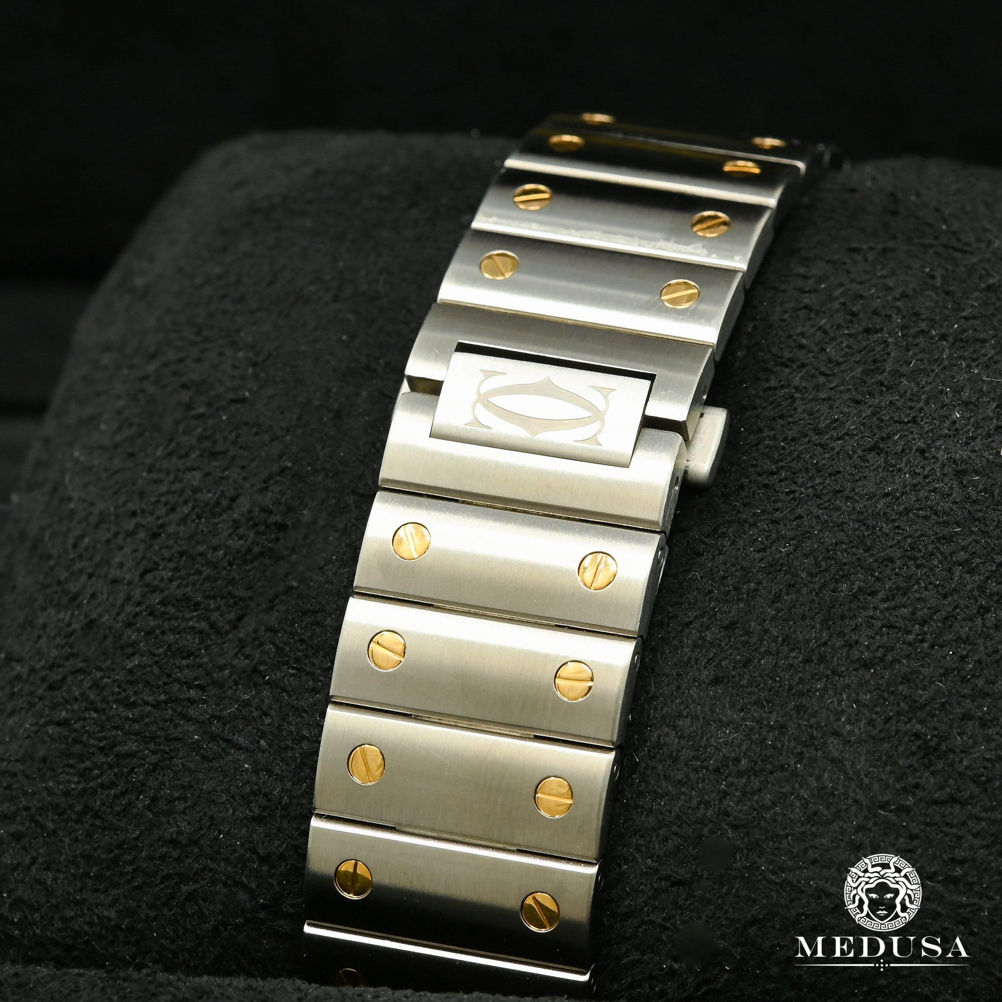 Montre Cartier | Montre Homme 40mm Cartier Santos 100 - 2 Tons Or 2 Tons