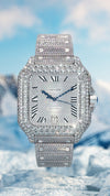 Montre Cartier | Montre Homme 40mm Cartier Santos 100 - Full Dial Iced Stainless