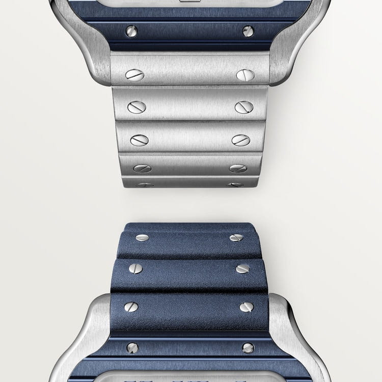 Montre Cartier | Montre Homme 40mm Cartier Santos 100 XL - Blue Bezel Stainless