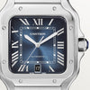 Reloj Cartier | Reloj Cartier Santos 100 XL azul inoxidable de 40 mm para hombre