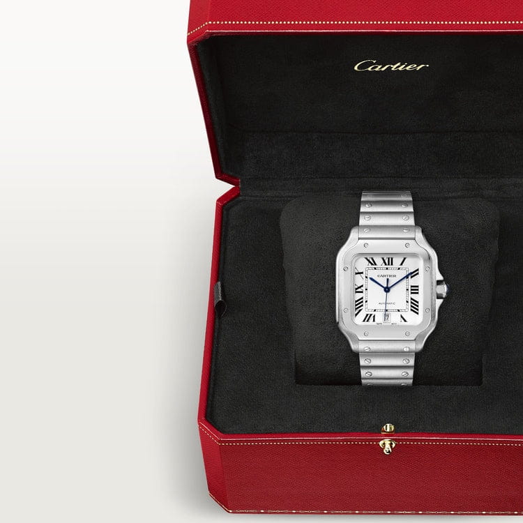 Montre Cartier | Montre Homme 40mm Cartier Santos 100 XL White Stainless