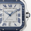 Montre Cartier | Homme 40mm Santos 100 XL - Blue Bezel Stainless