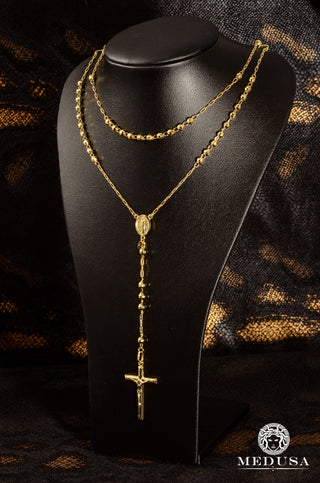 4mm Rosary  - Yellow Gold