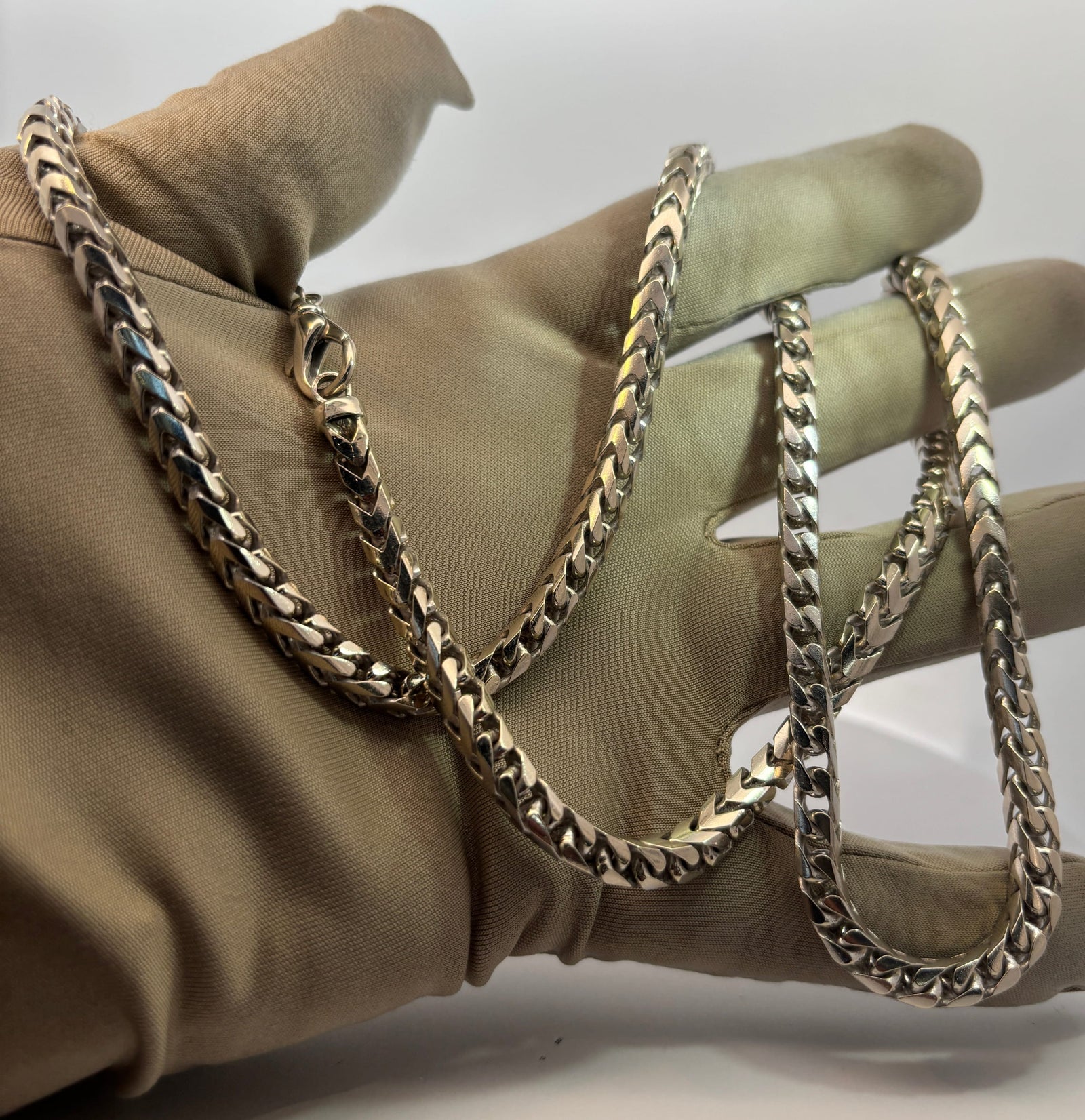 Bijoux Seconde Main | Remise à Neuf 5mm franco Solid Or Blanc