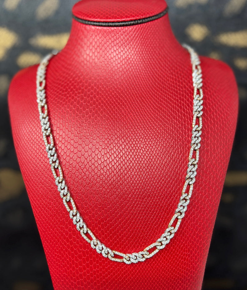 Bijoux Liquidation | Neuf 7.5mm Figaro diamant