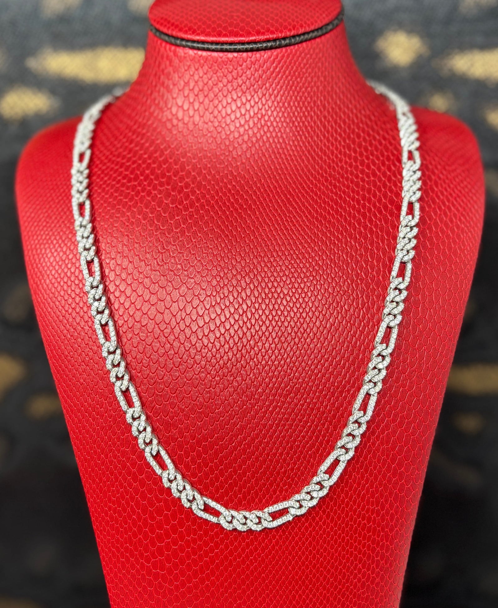 7.5mm figaro diamant or blanc