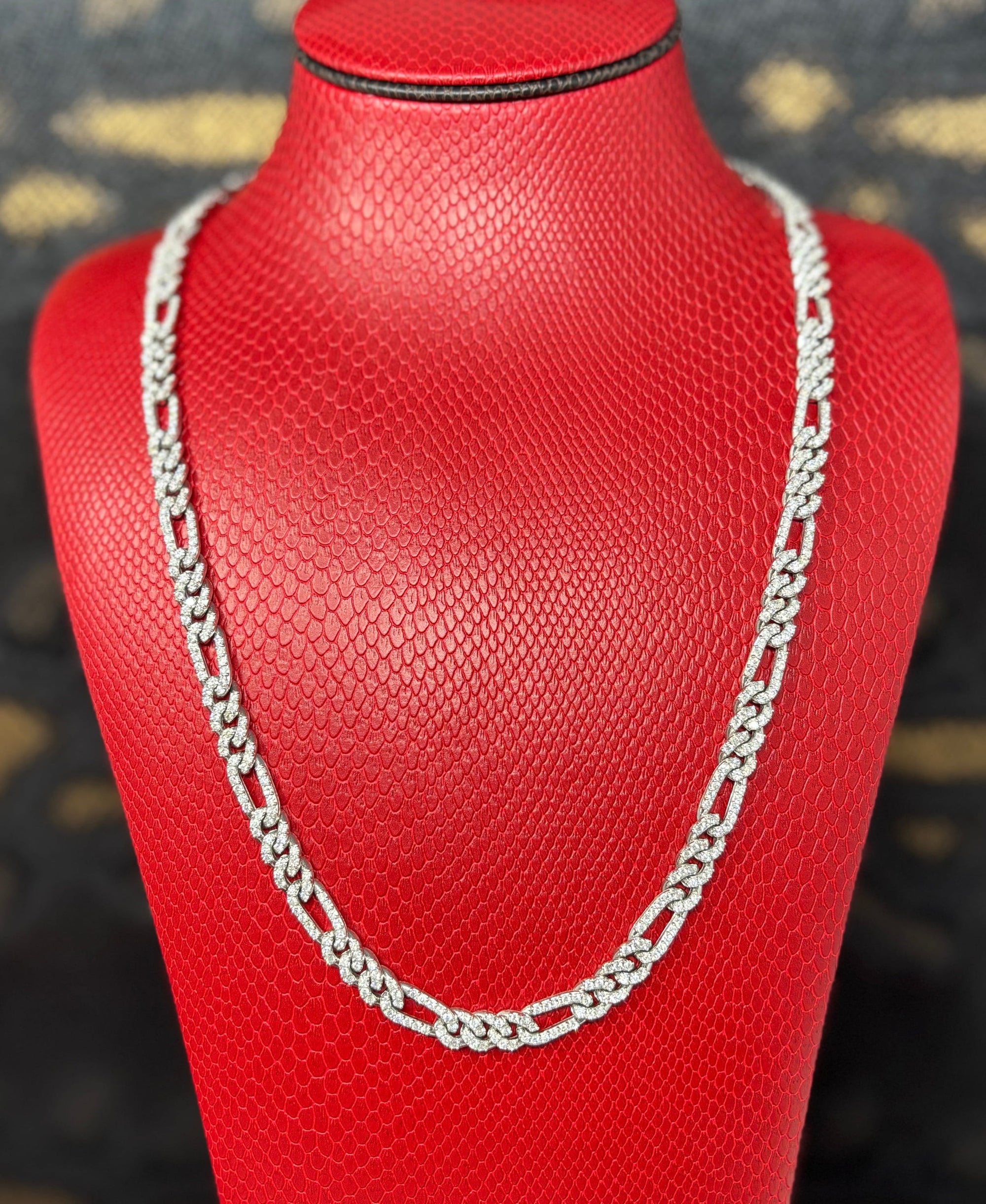 7.5mm figaro diamant or blanc