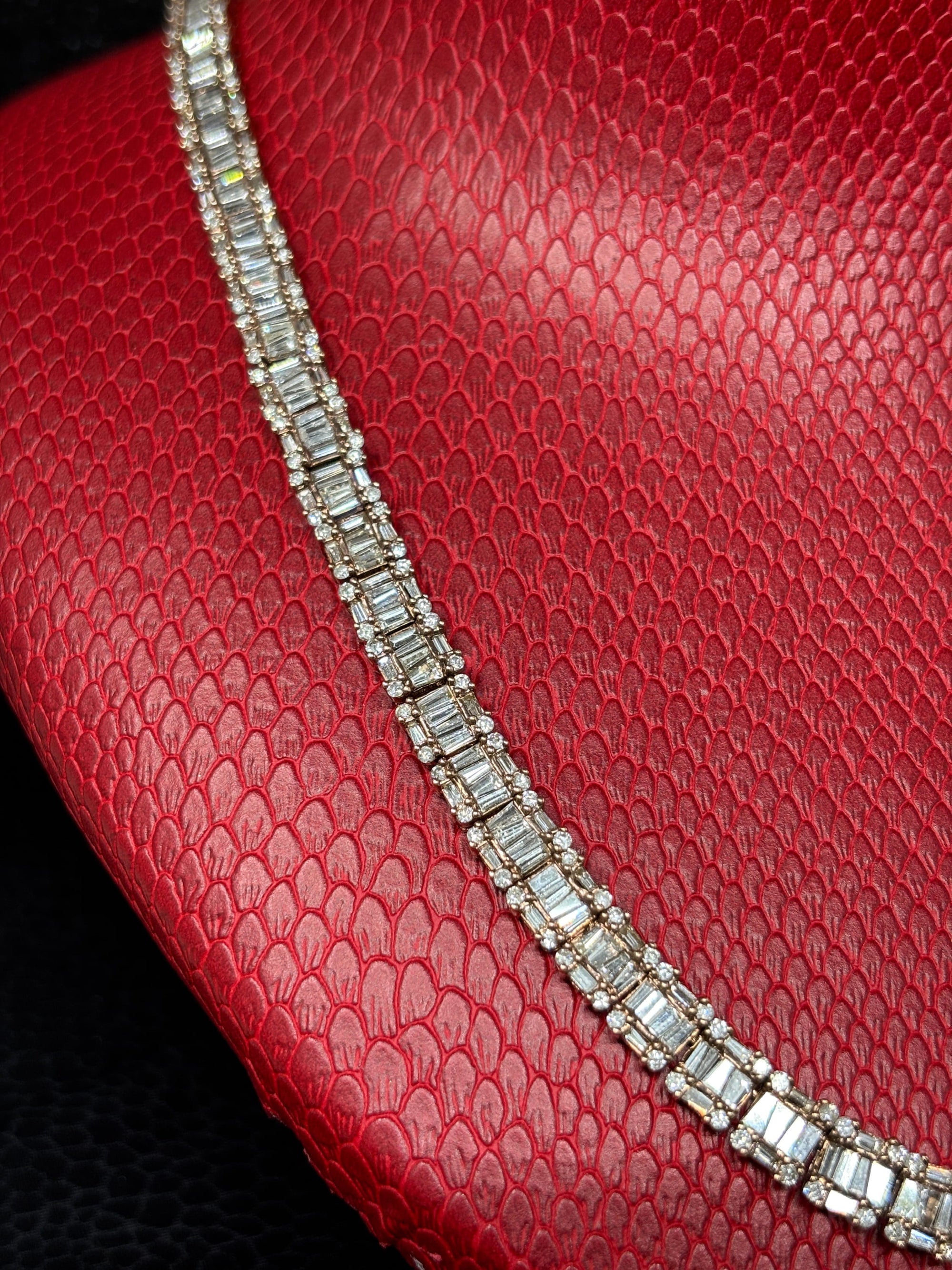 Bijoux Seconde Main | Remise à Neuf 7mm Tennis baguette Diamant