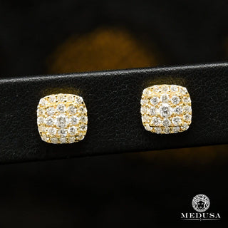 8mm Studs D22 - Diamant - Or Jaune