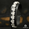 Bracelet à Diamants en Or 10K | Bracelet Femme 9mm Bracelet Tennis Invisible Heart Or Blanc