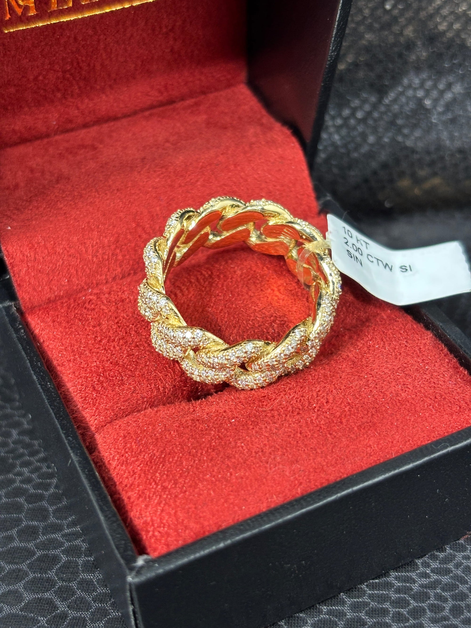 Bijoux Liquidation | Neuf Bague Cuban Diamant (SB20)