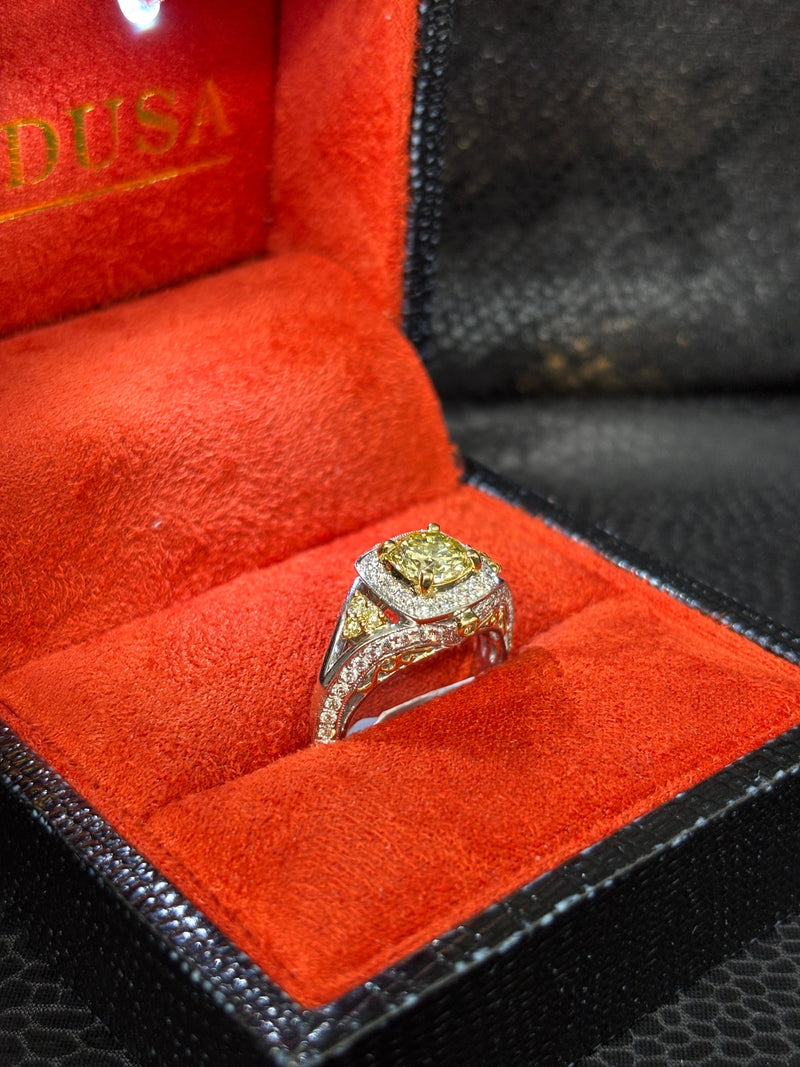 Bijoux Liquidation | Neuf Bague Diamant Canari (CBE7)