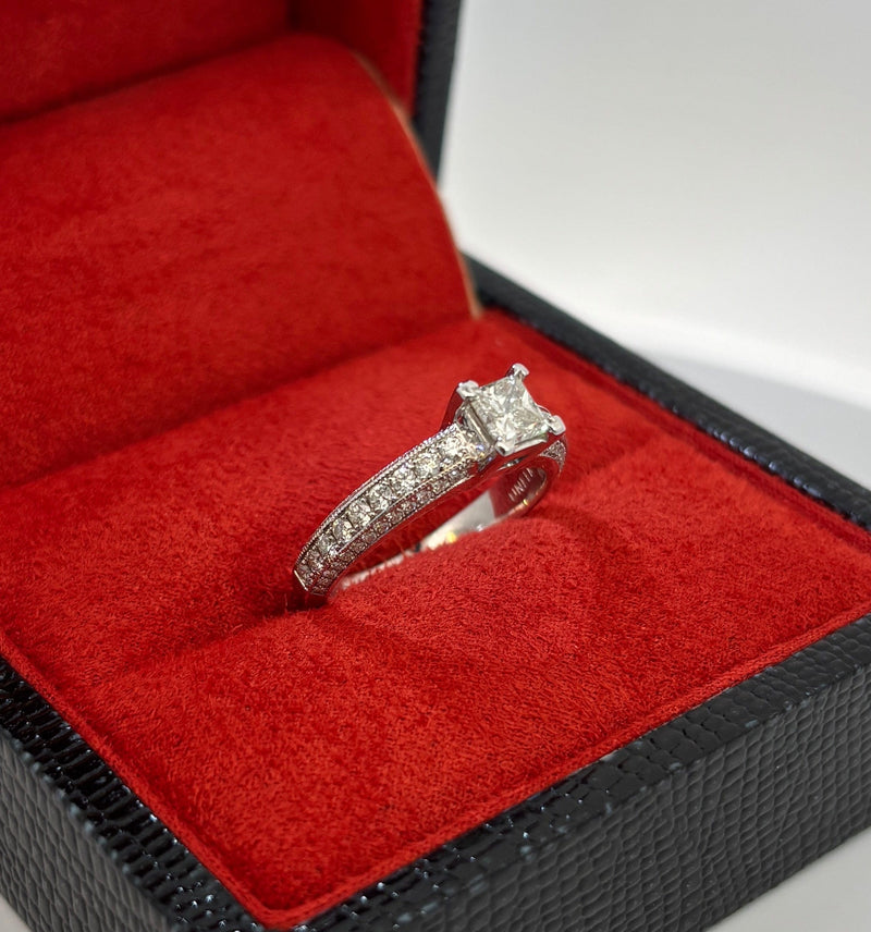 Bijoux Liquidation | Neuf Bague diamant princess cut