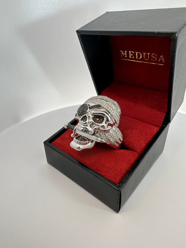 Jewelry Liquidation Diamond Skull Ring NEW New Medusa Jewelry