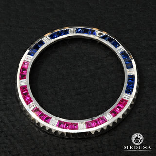 Bezel Diamond Submariner/GMT - Pepsi - Pepsi / Stainless