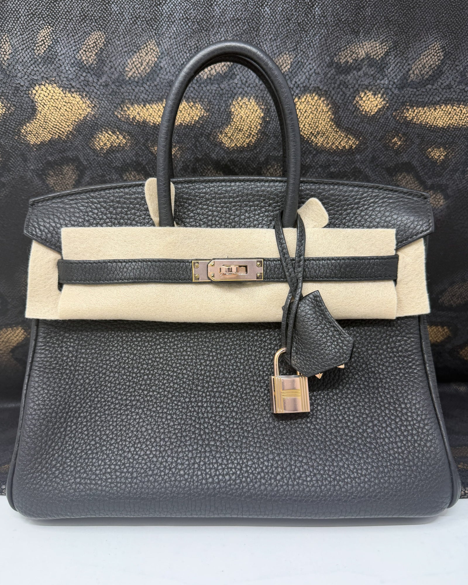 Hermès | Sacs à Main Birkin 25 Togo Noir Rose Gold Hardware