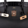 Hermès | Sacs à Main Birkin 30 Crocodile Black Rose Gold Hardware - BRAND NEW
