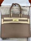 Hermes | Birkin 30 Epsom Etoupe GWH Handbags - BRAND NEW