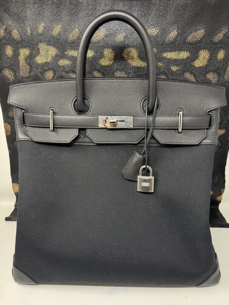 HERMES Birkin ノベルティ　ブラック ハンドバッグ　40 birkin-40-hac-noir-palladium-