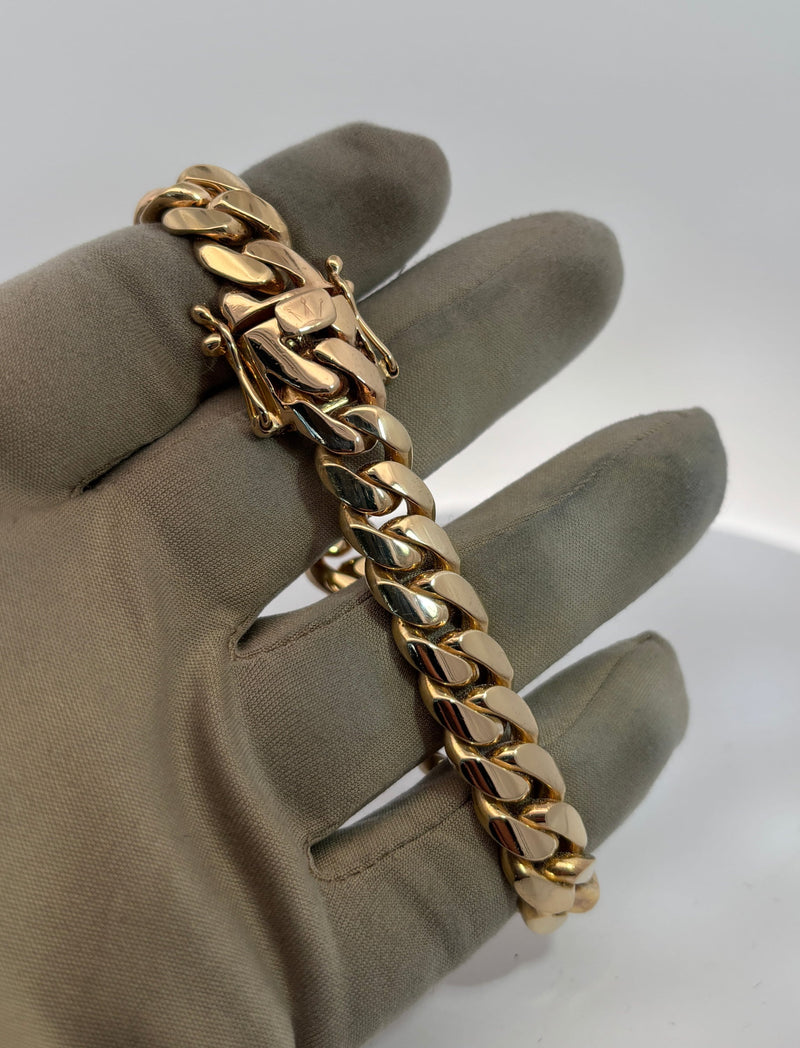 Bijoux Liquidation | Remise à Neuf Bracelet 12mm cuban solid