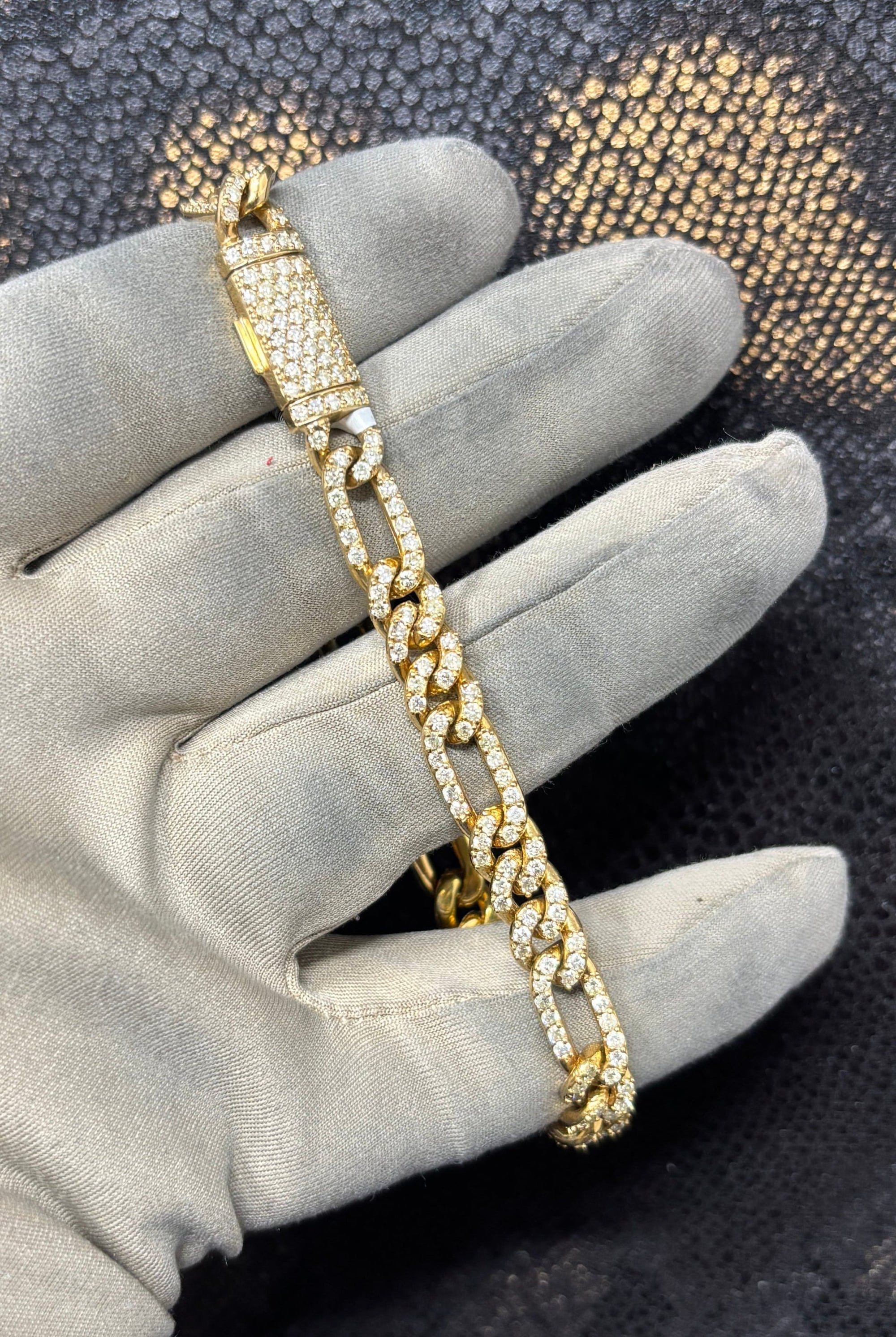Bijoux Liquidation | Neuf Bracelet 7.5mm Figaro diamant
