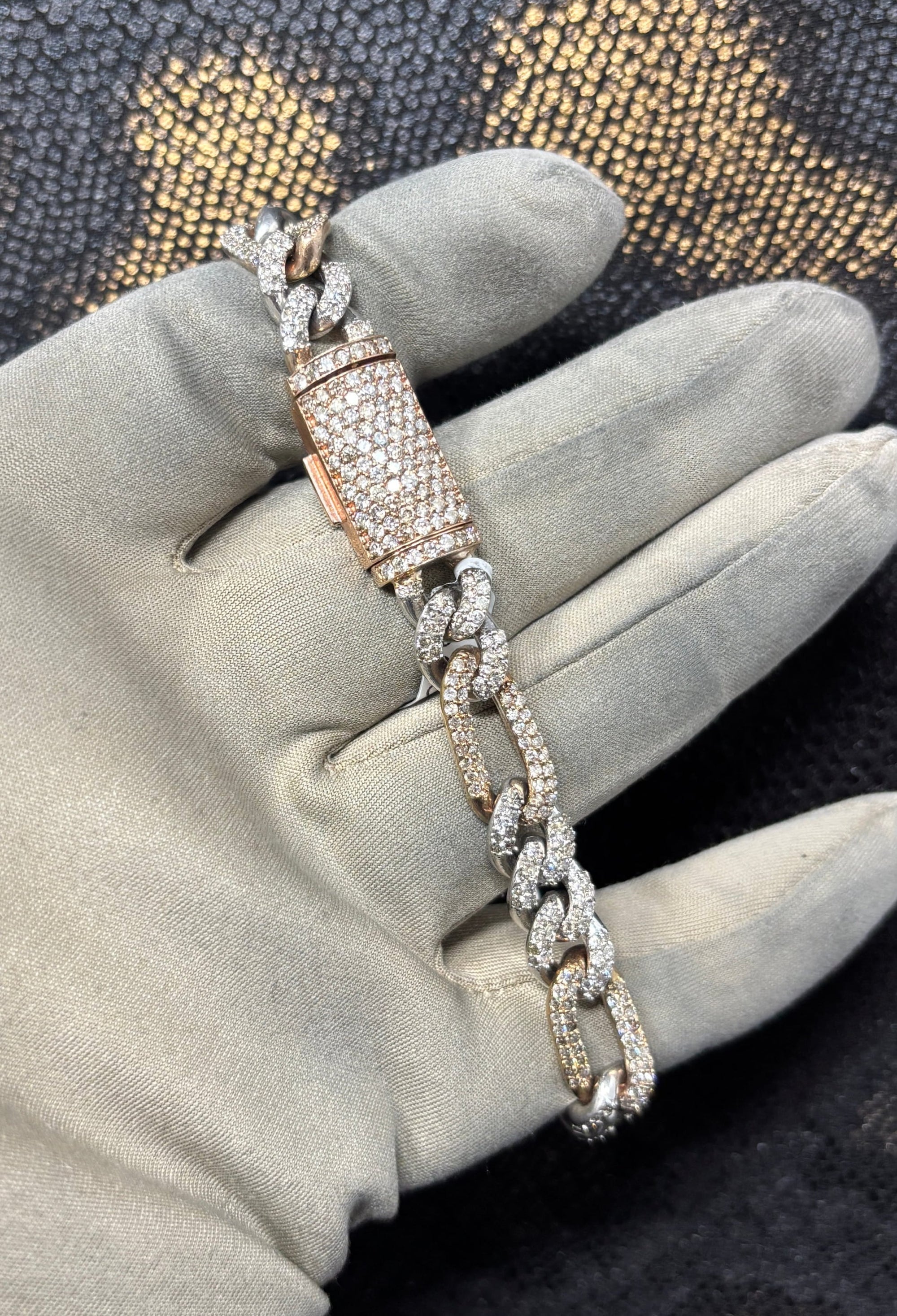 Bijoux Liquidation | Neuf Bracelet 9.5mm Figaro diamant
