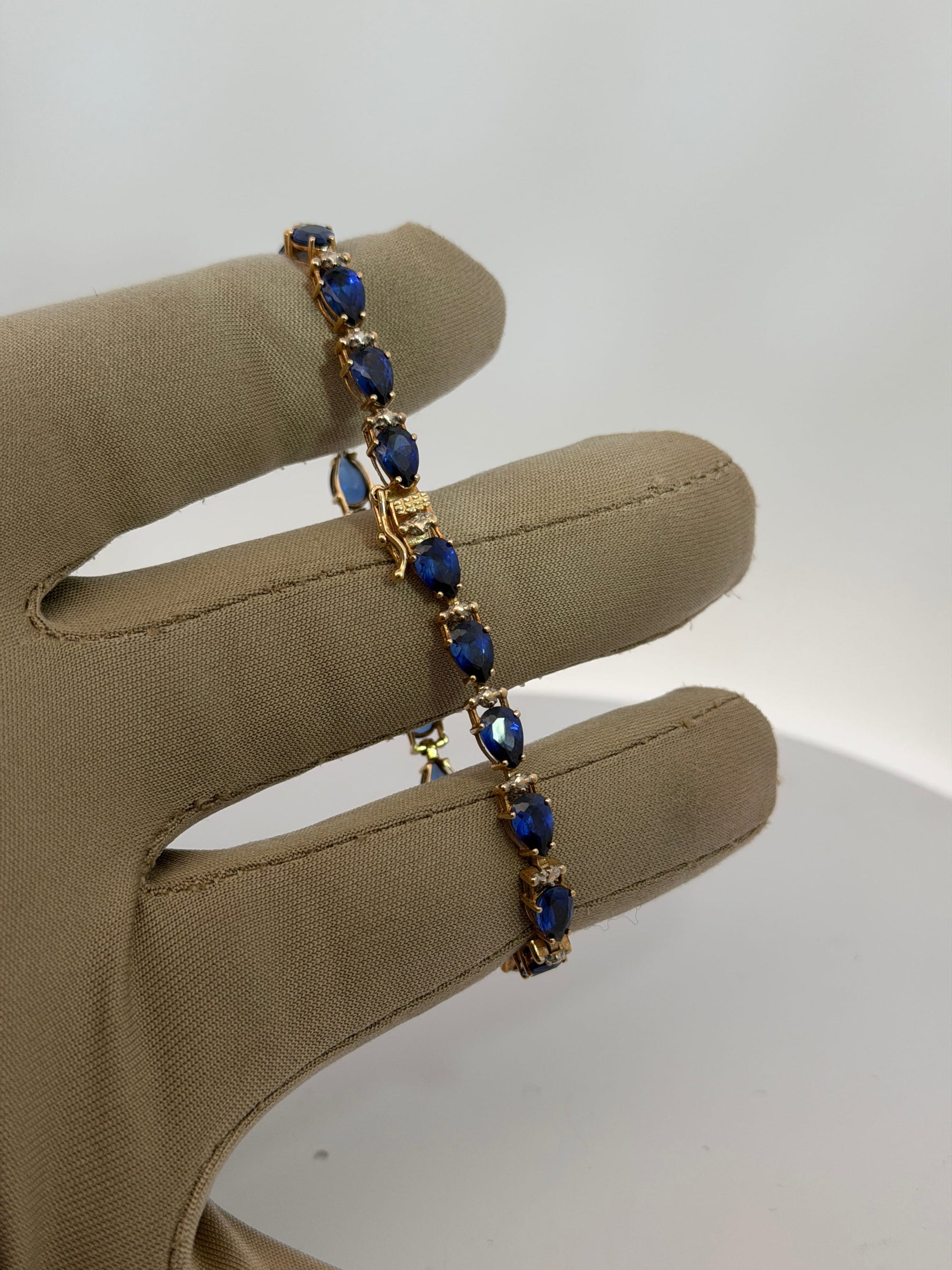 Bijoux Liquidation | Neuf Bracelet tennis saphir
