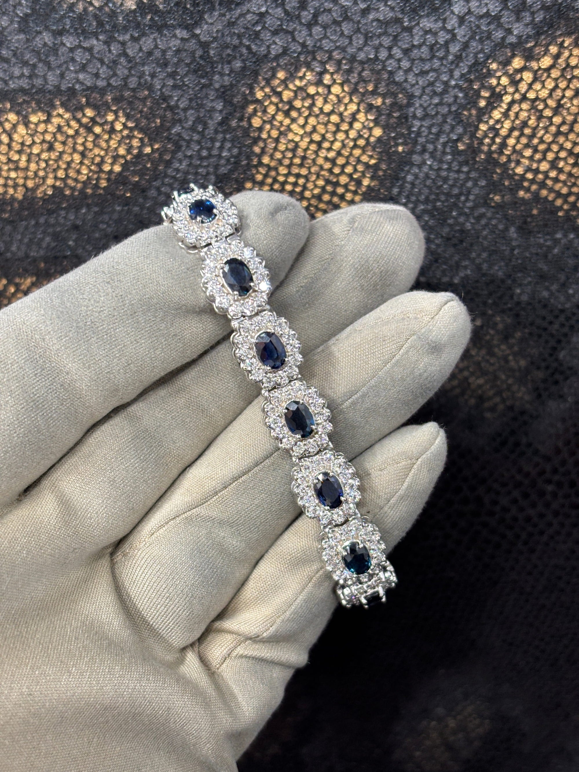 Bijoux Liquidation | Neuf Bracelet Tennis Saphir (CB)