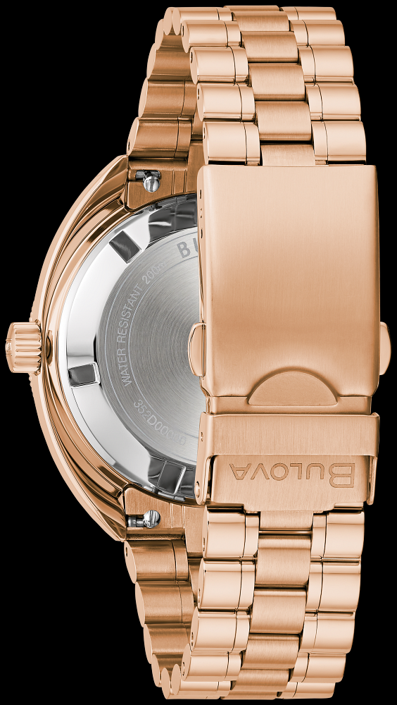 Montre Bulova | Montre Homme Bulova Oceanographer GMT Automatic - 97B215 Or Rose