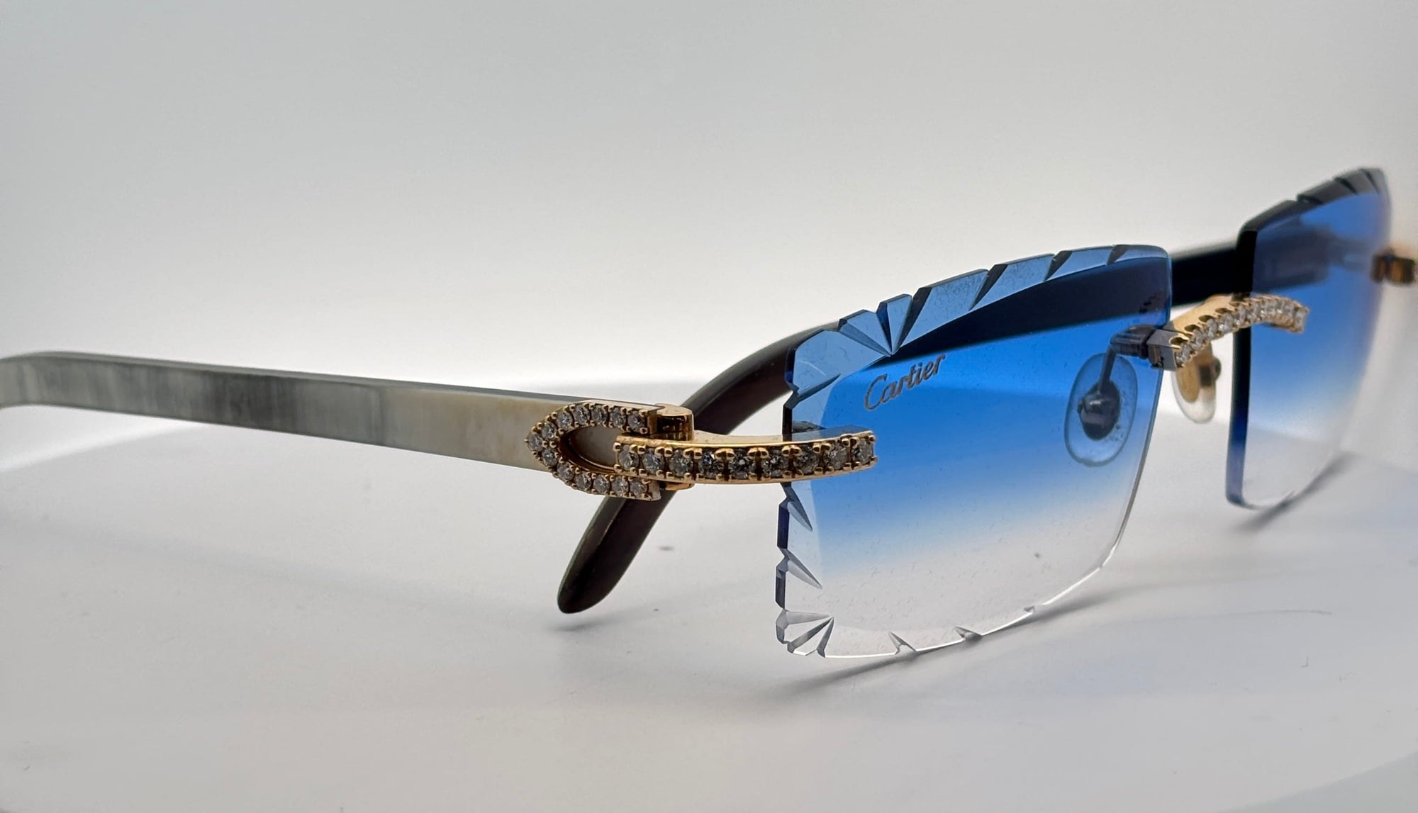 Bijoux Liquidation | Lunette Homme Cartier Buffalo Or Jaune