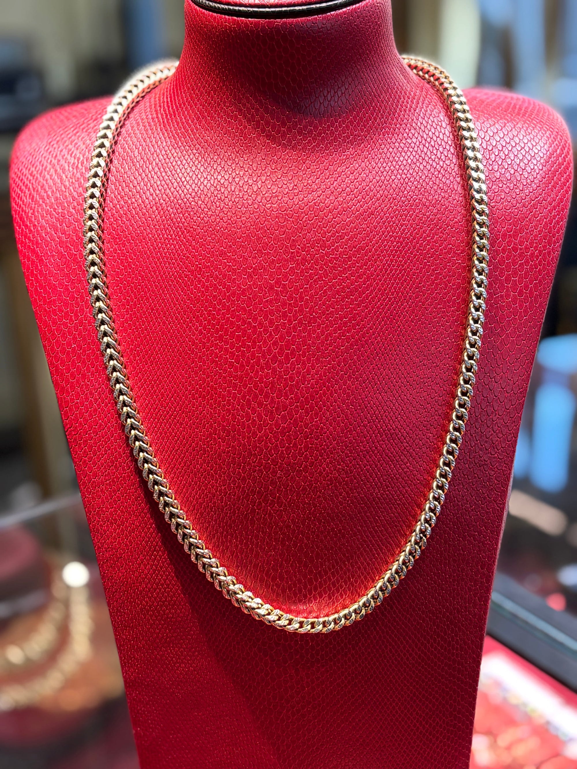 Bijoux Liquidation | Remise à Neuf Chaine 7mm Franco Diamond Cut