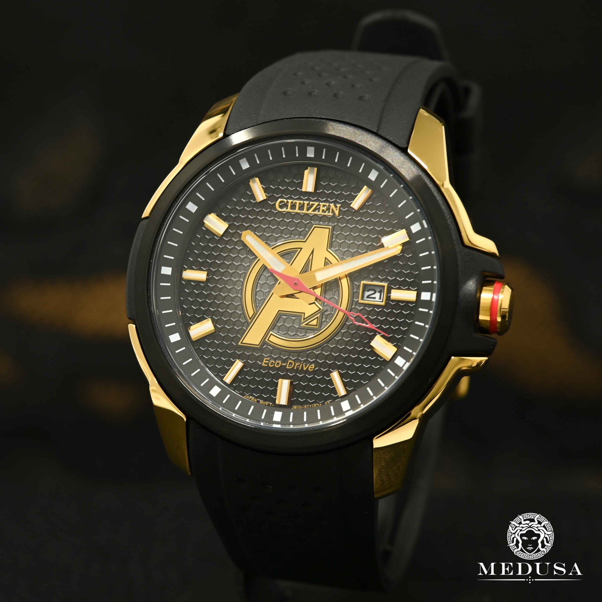 Montre Citizen | Homme Avengers AW1155 - 03W Or Jaune