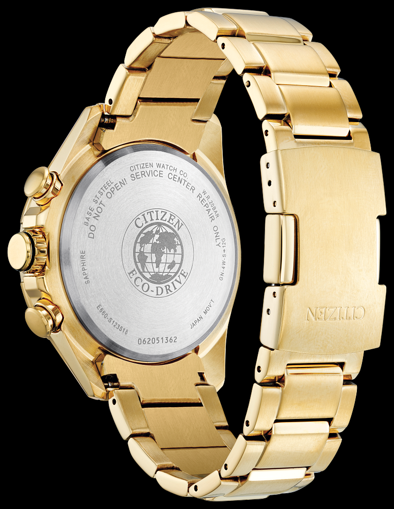 Montre Citizen | Montre Homme Citizen Perpetual Chrono A-T CB5912-50E Or Jaune