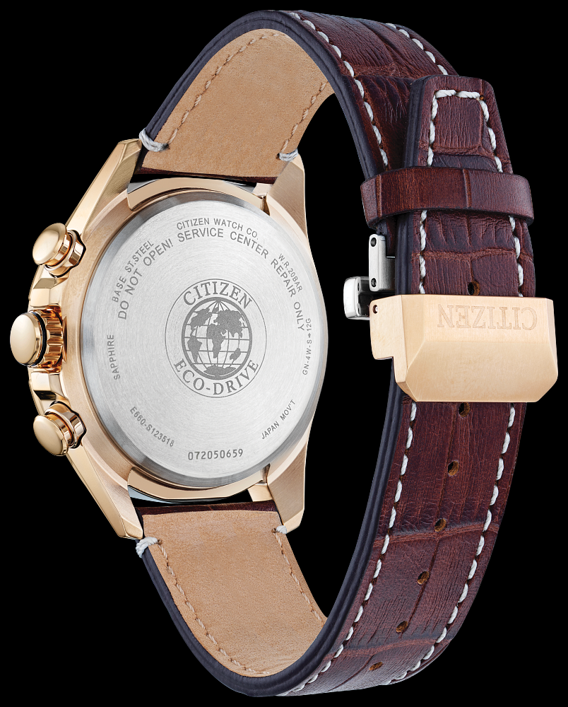 Montre Citizen | Montre Homme Citizen Perpetual Chrono A-T CB5919-00X Or Rose