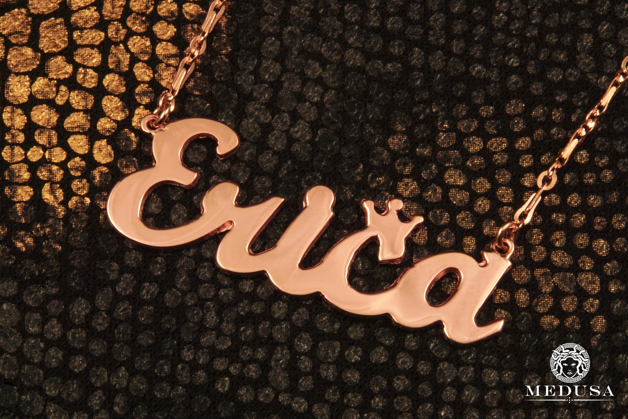 Collier en Or Custom | Bijoux Custom Collier Prénom Sur-Mesure 10K / 14’’ / Or Rose