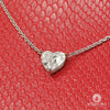 Collier Diamant en Platine | Femme Elegant Heart D1