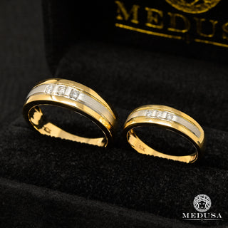 Brazalete X5 Ella y Él - Diamante - ''Ella el'' / Dorado 2 Tonos