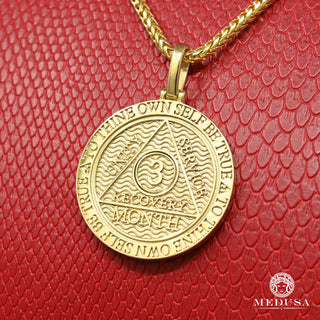 Recovery Token Pendant  - Yellow Gold