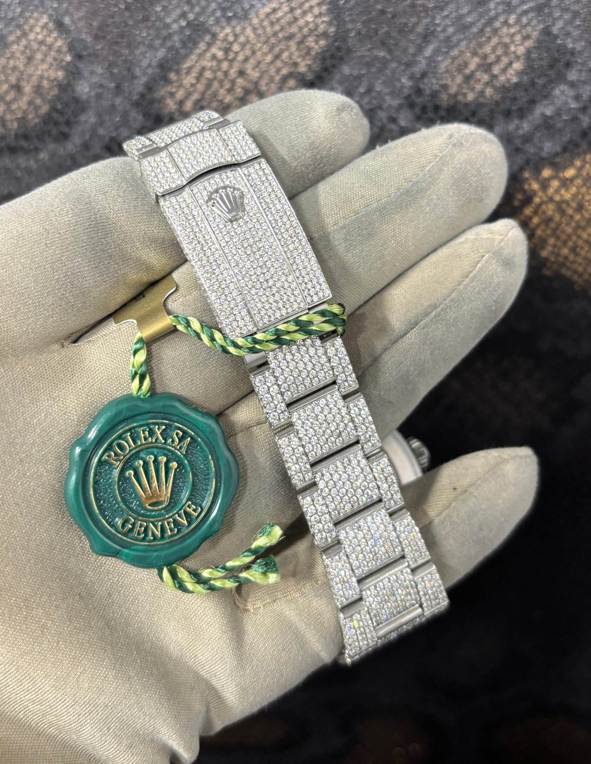 Bijoux Seconde Main | Remise à Neuf Rolex 41mm Iced Stick