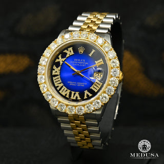 Rolex Datejust 36mm - Big Bezel Black/Blue - Or 2 Tons