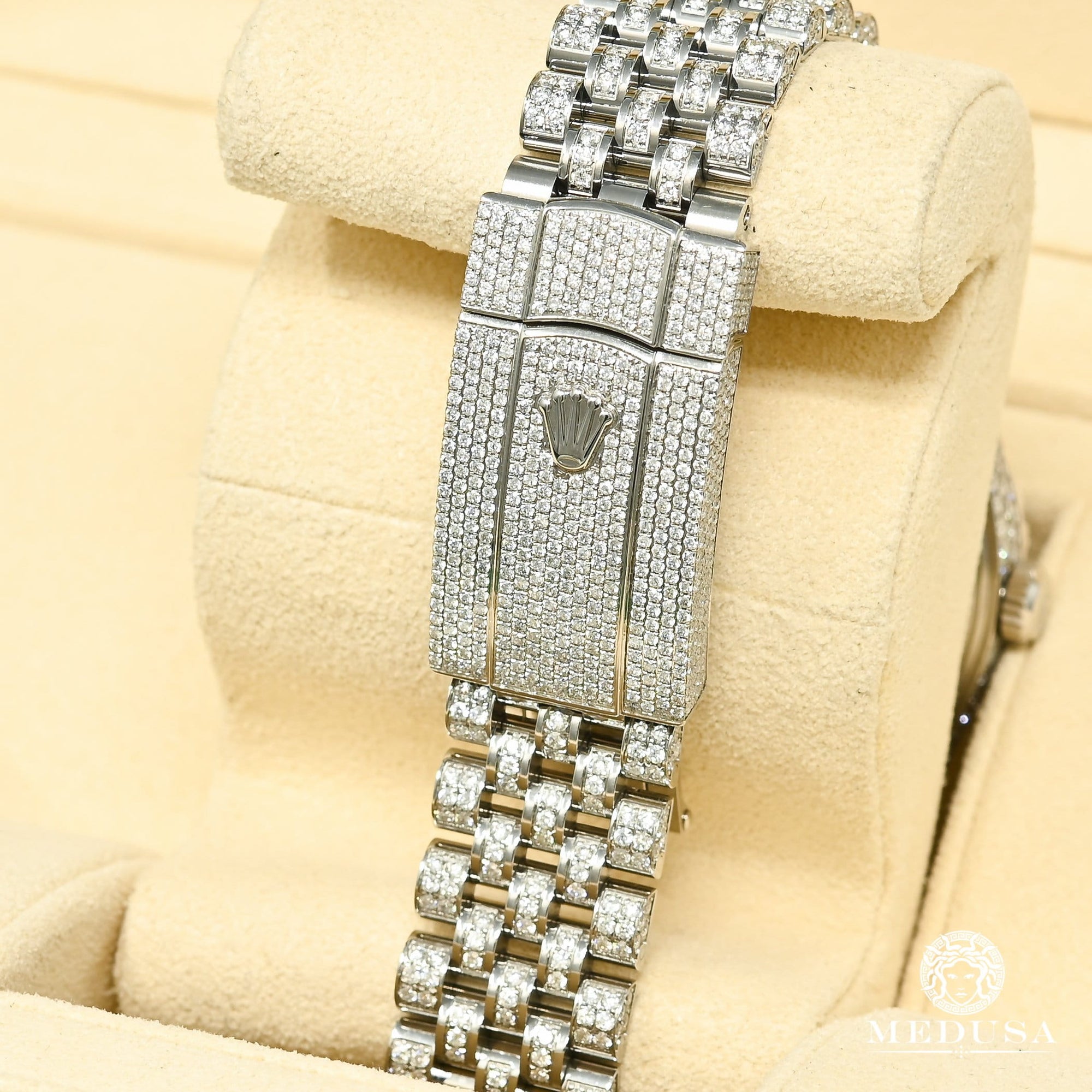 Montre Rolex | Montre Homme Rolex Datejust 41mm - Jubilee Honeycomb Red Arabic Stainless