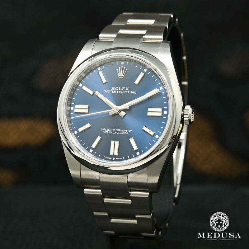 Rolex watch | Rolex Oyster Perpetual 41mm Men&#39;s Watch - Blue Stainless